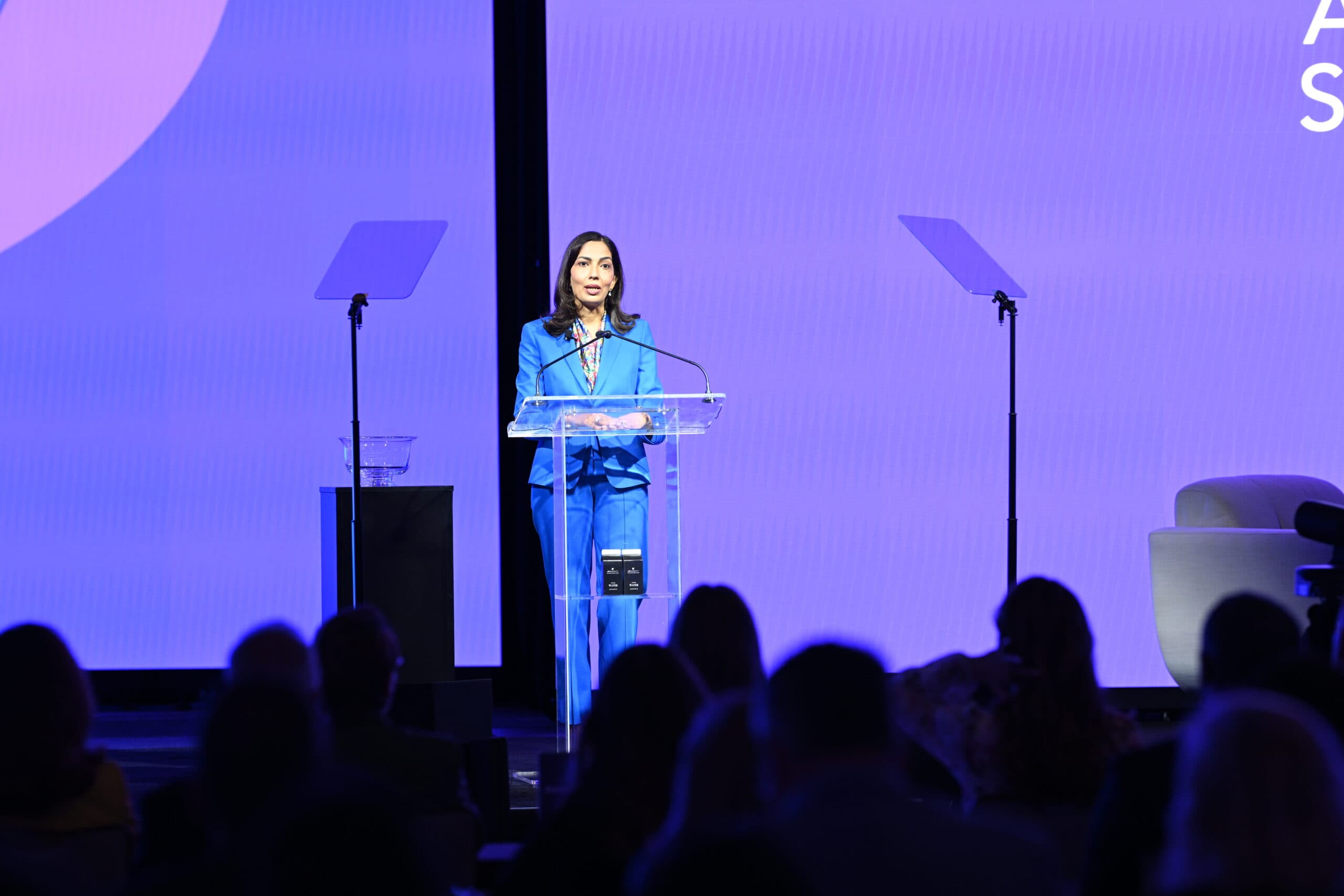 Saima Ahmed giving opening remarks at SIFMA CL Annual Seminar 2026