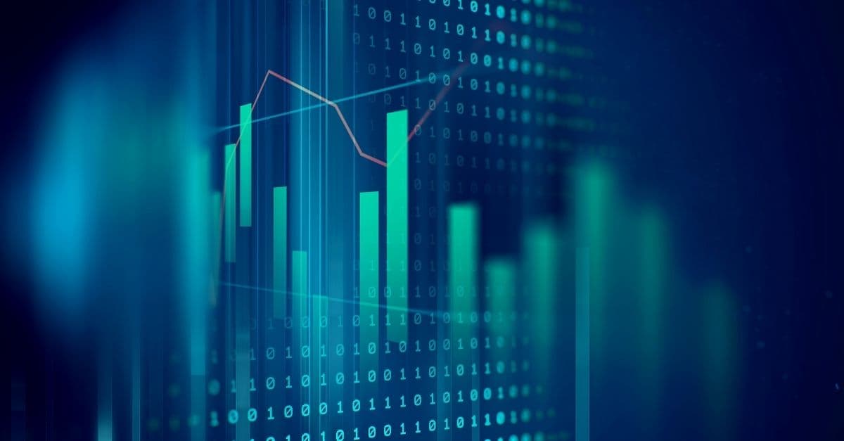 Abstract image of a financial chart