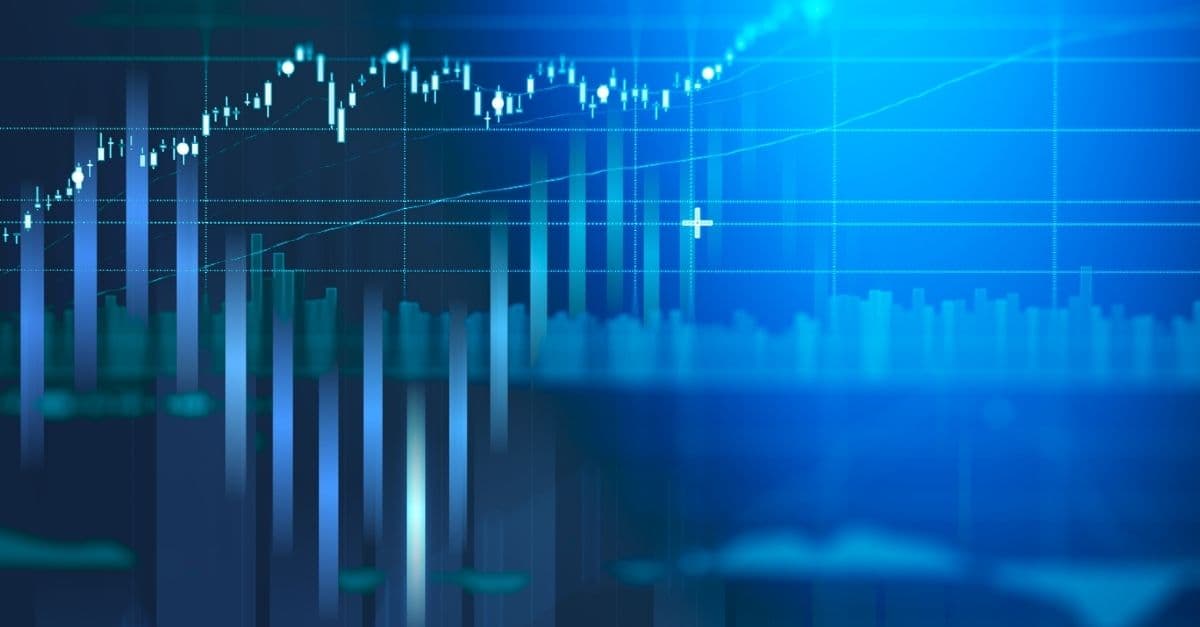 abstract financial chart