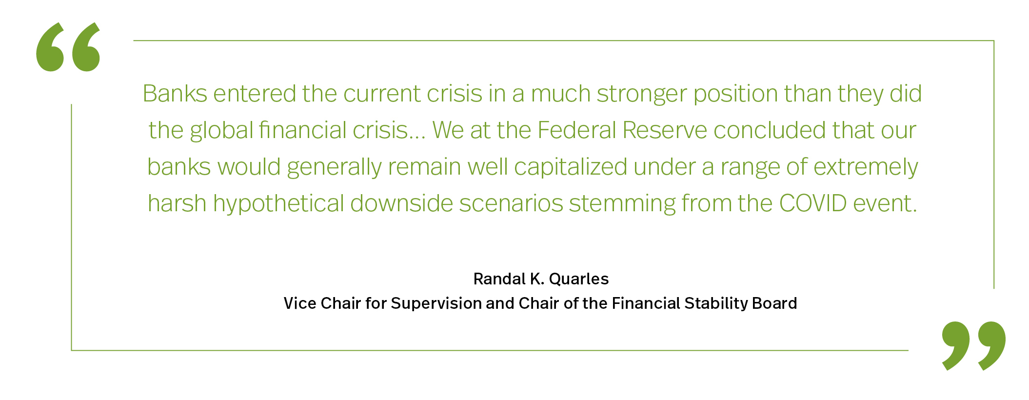 Prudential Regulation of the Capital Markets - Quarles Quote