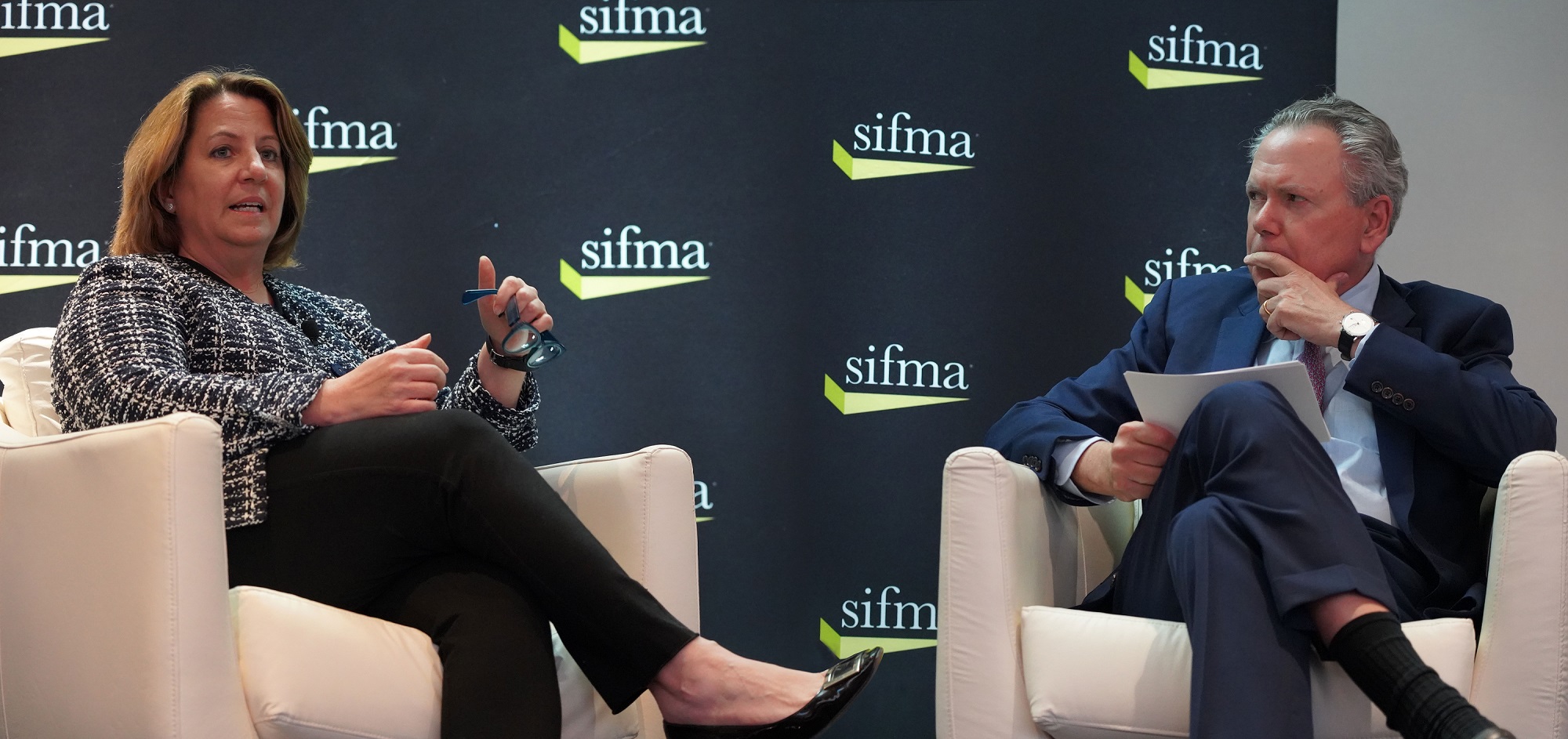 SIFMA AML 2022 - DAG Lisa Monaco with SIFMA's Ken Bentsen