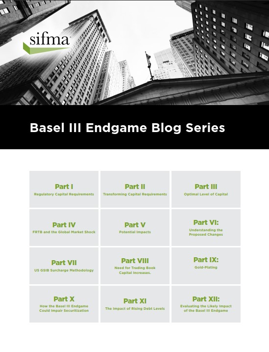 SIFMA Blog Series-Basel III Endgame Cover